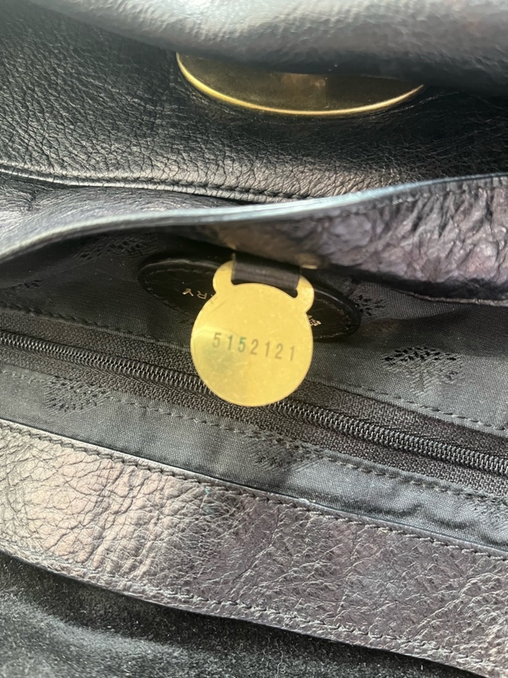 MULBERRY BLACK LEATHER ALEXA - Picture 9 of 12